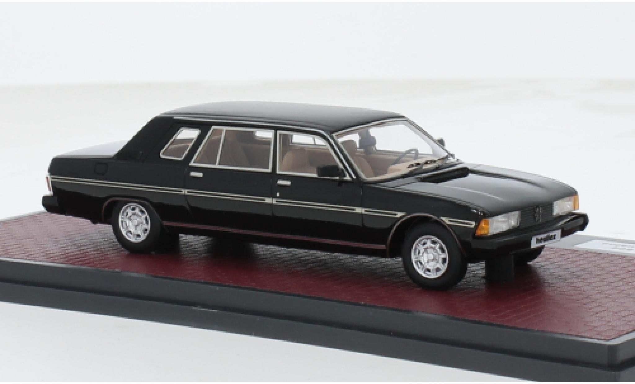 Peugeot 604 1/43 Matrix Heuliez Sedan zwart 1980 1:43 modelauto