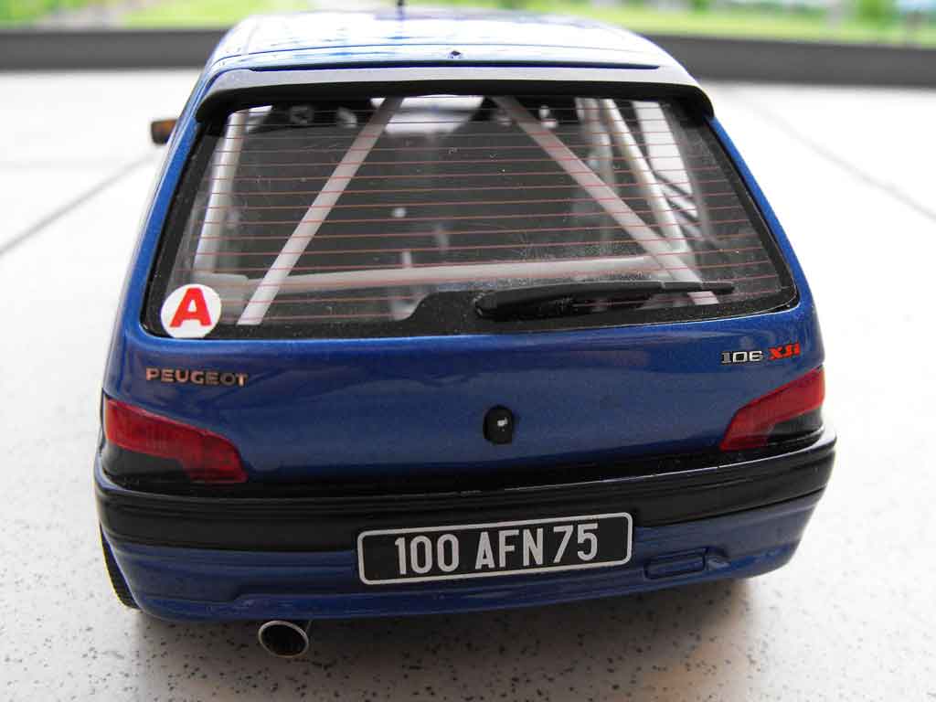 Peugeot 106 XSI phase 1 blauw jantes 205 gti 1993 1/18 Ottomobile
