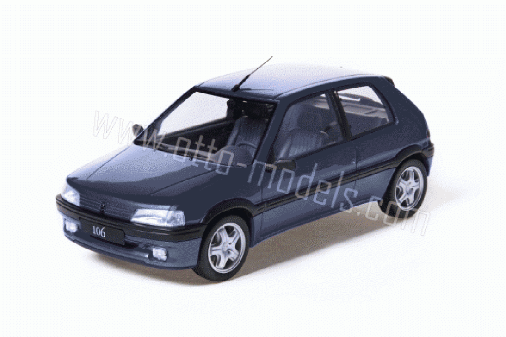 Peugeot 106 XSI 1/18 Ottomobile XSI phase 1 1993 blauw modelauto