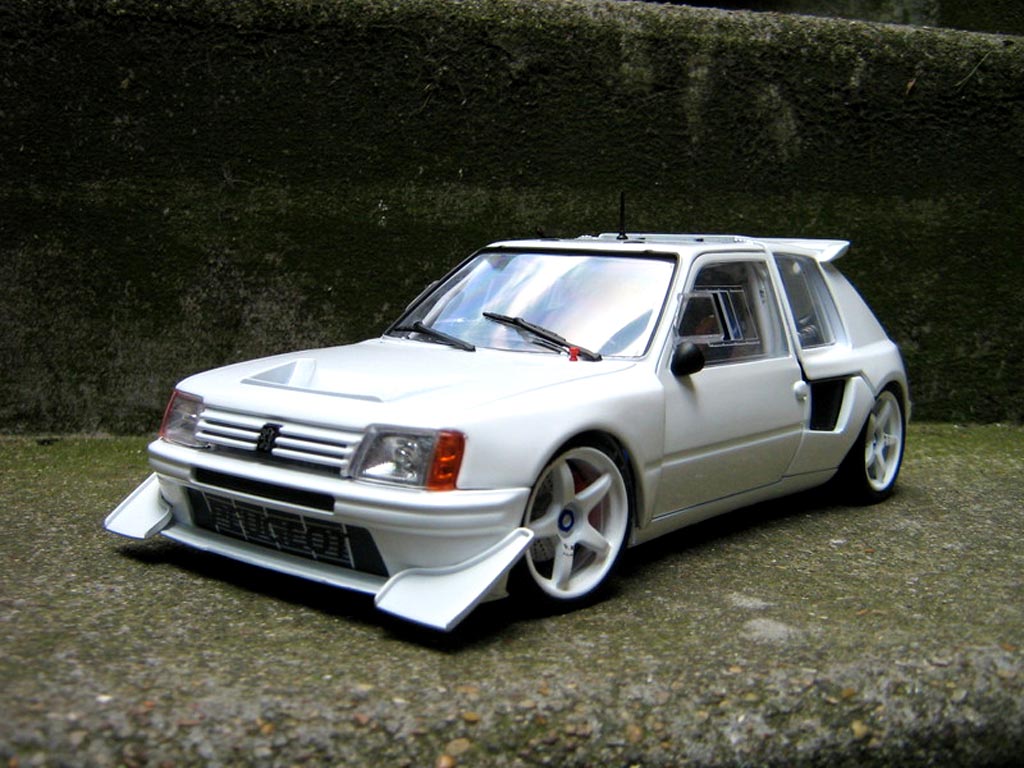 Peugeot 205 Turbo 16 preparee pour la course T16 1/18 Solido