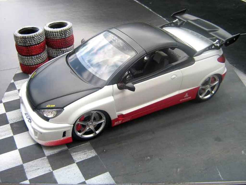 Peugeot 206 CC parotech racing 1/18 Norev