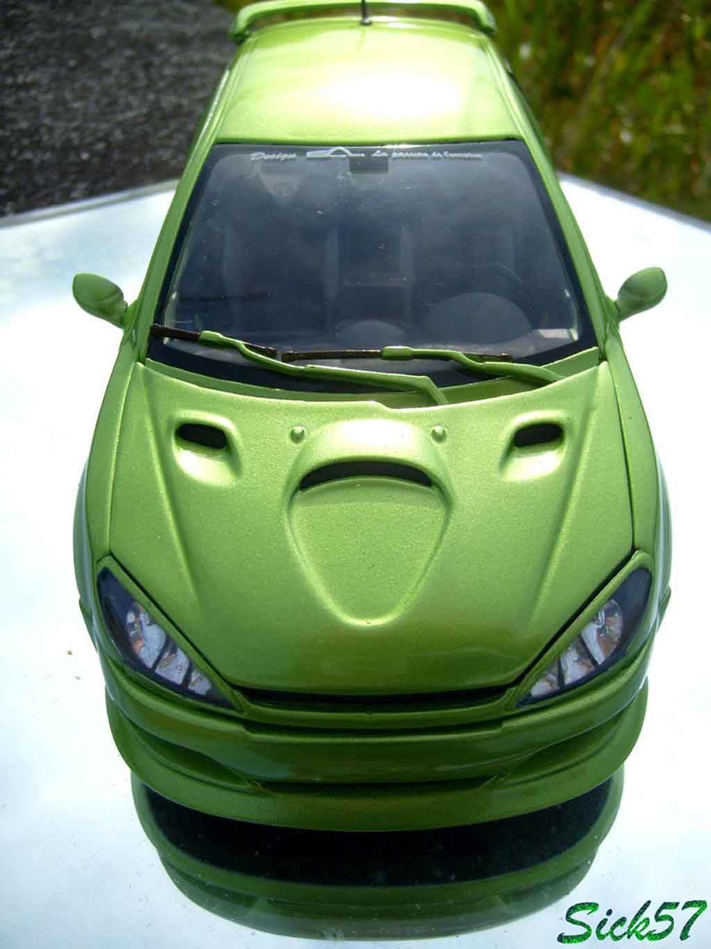 Peugeot 206 RC esquiss auto kiwi 1/18 Norev