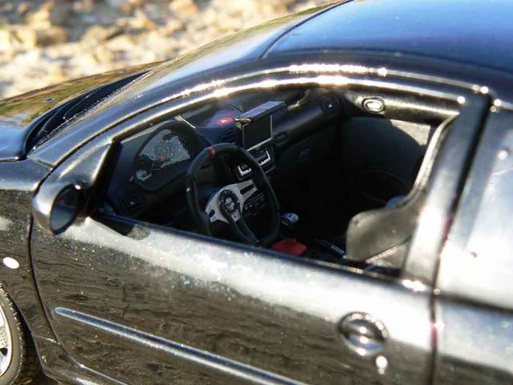 Peugeot 206 RC zwart preparation esquiss auto tuning 1/18 Norev