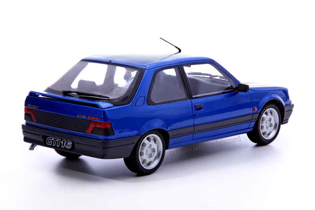 Peugeot 309 GTI 16 16s blauw miami prototype 1/18 Ottomobile