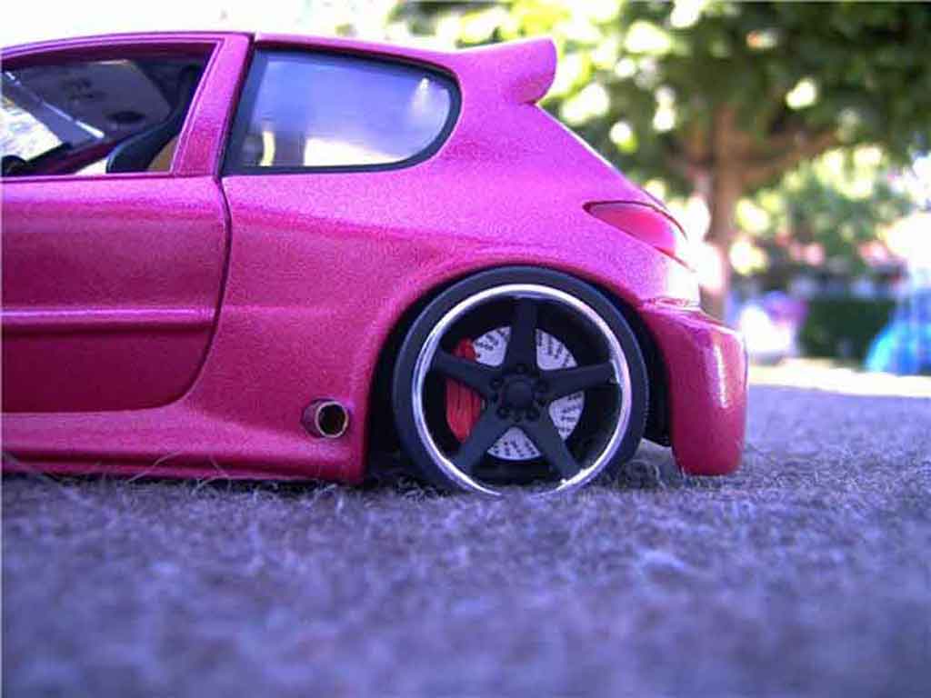 Peugeot 206 WRC kit large tuning 1/18 Solido