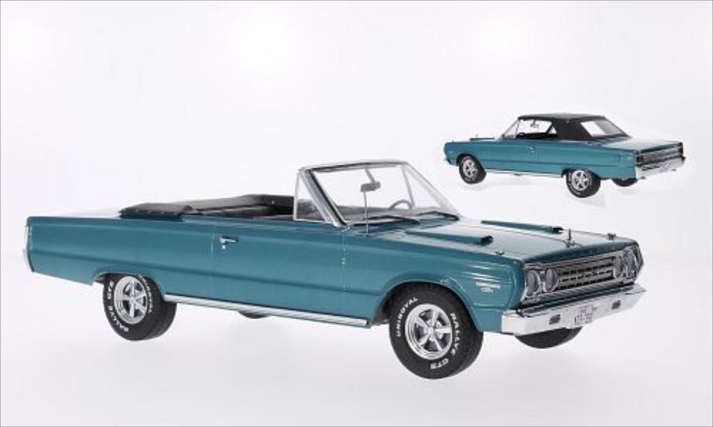 Plymouth Belvedere 1/18 Greenlight GTX Cabriolet metallic turkis 1967 modelauto