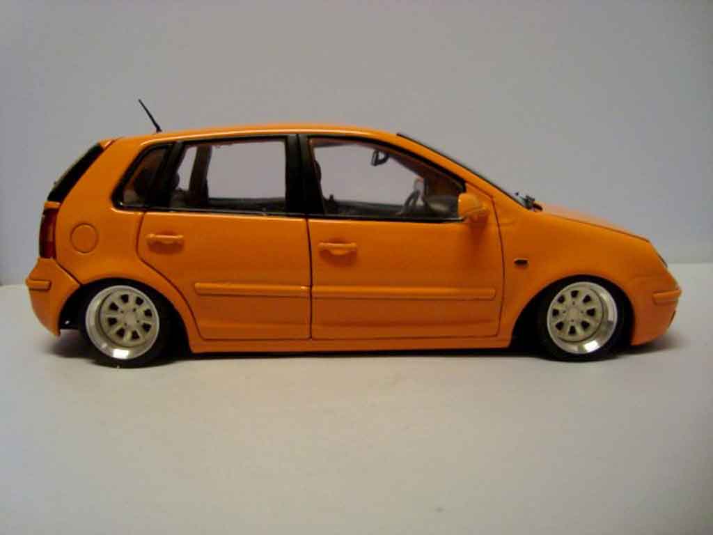 Volkswagen Polo Base 9n oranje jantes 13 pouces 1/18 Anson