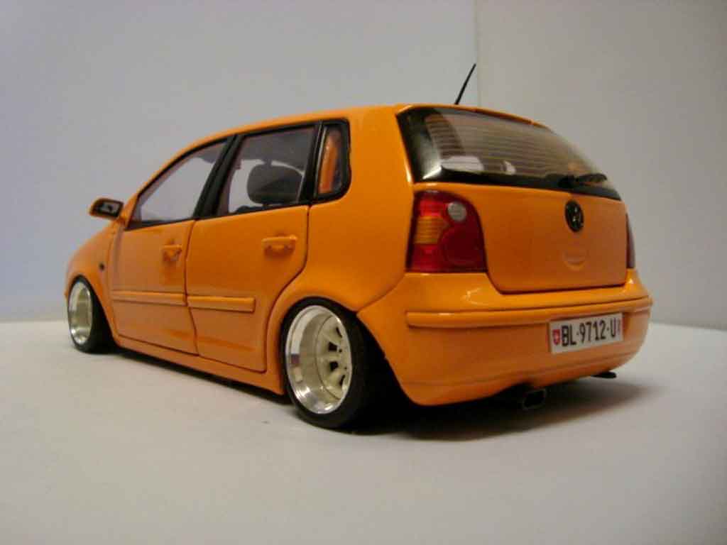 Volkswagen Polo Base 9n oranje jantes 13 pouces 1/18 Anson