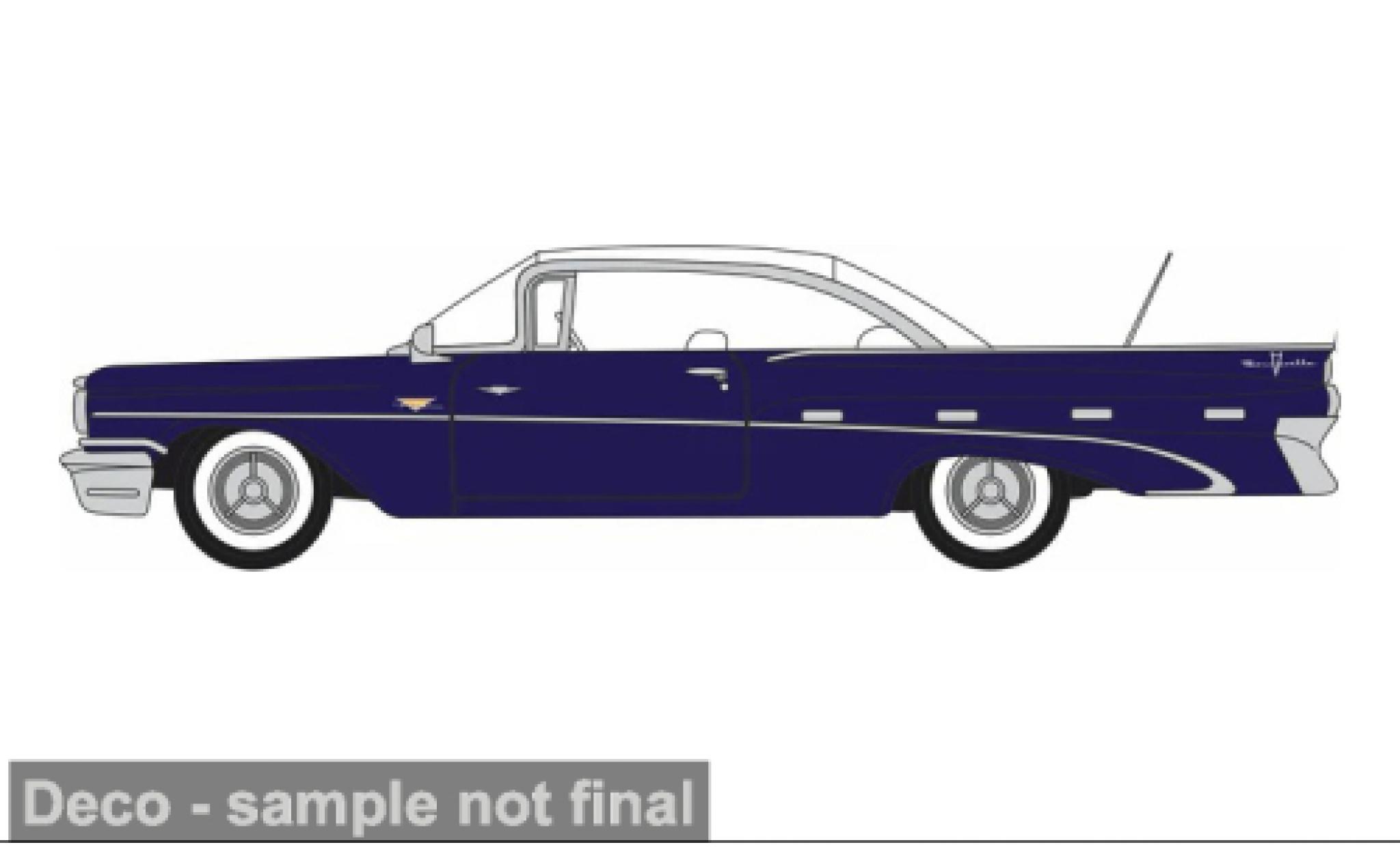 Pontiac Bonneville 1/87 Oxford Coupe blauw 1959 1:87 modelauto