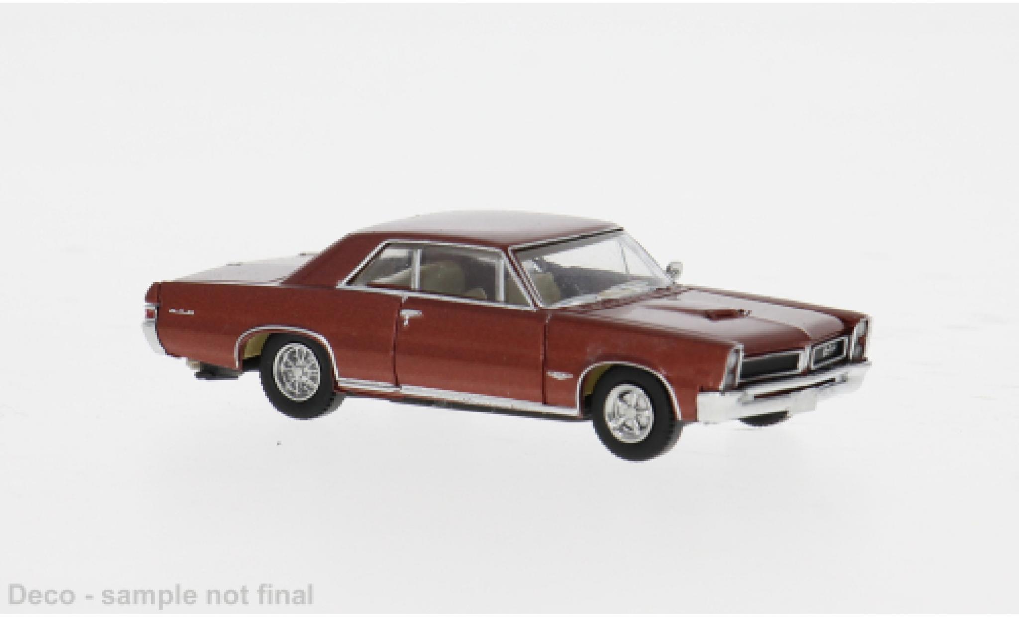 Pontiac GTO 1/87 Brekina Coupe rood 1965 1:87 modelauto