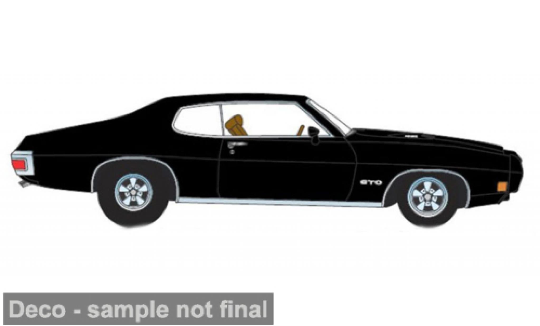 Pontiac GTO 1/18 ACME Ram Air IV zwart 1970 1:18 modelauto