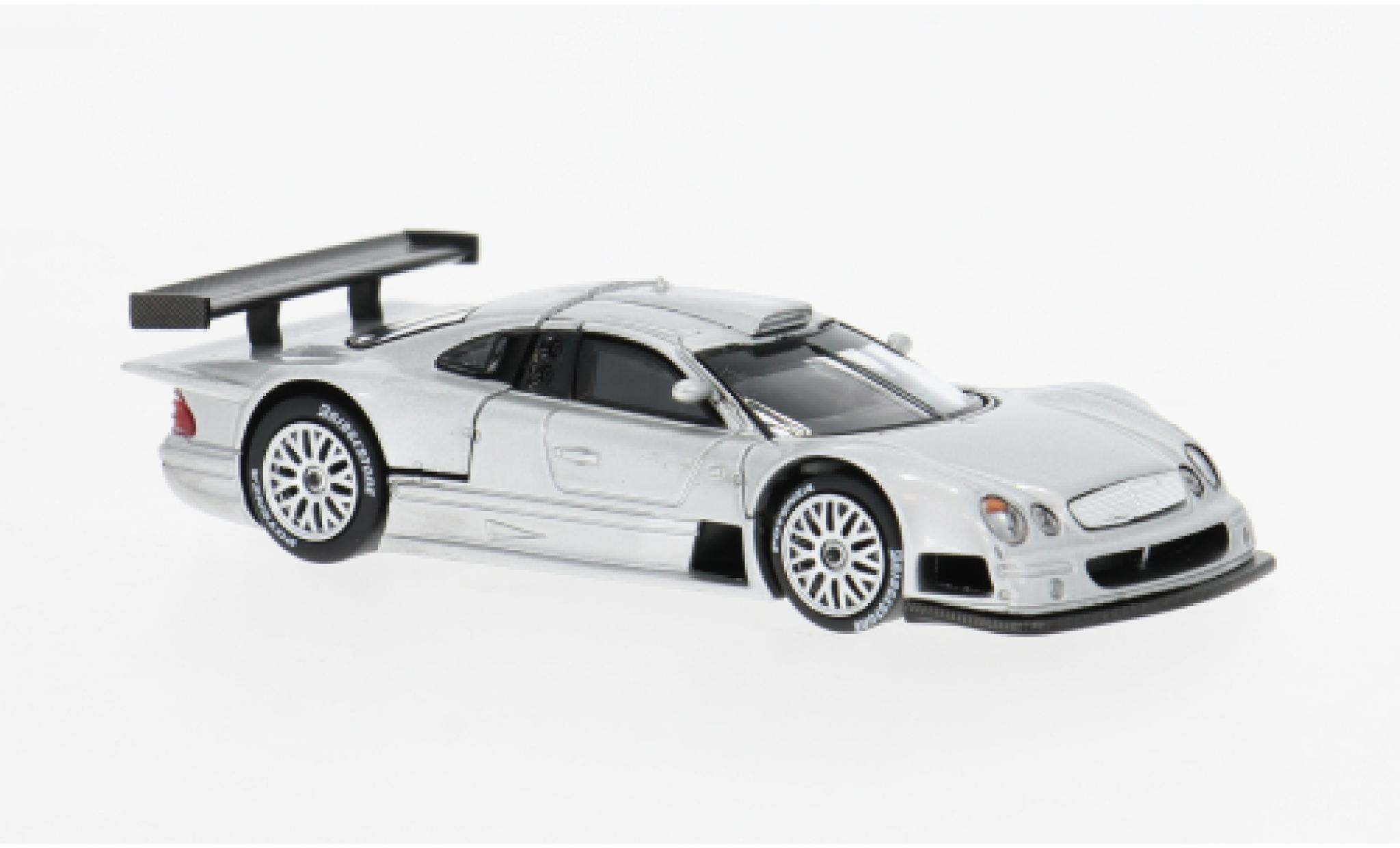 Mercedes CLK 1/64 Pop Race GTR grijs 1:64 modelauto