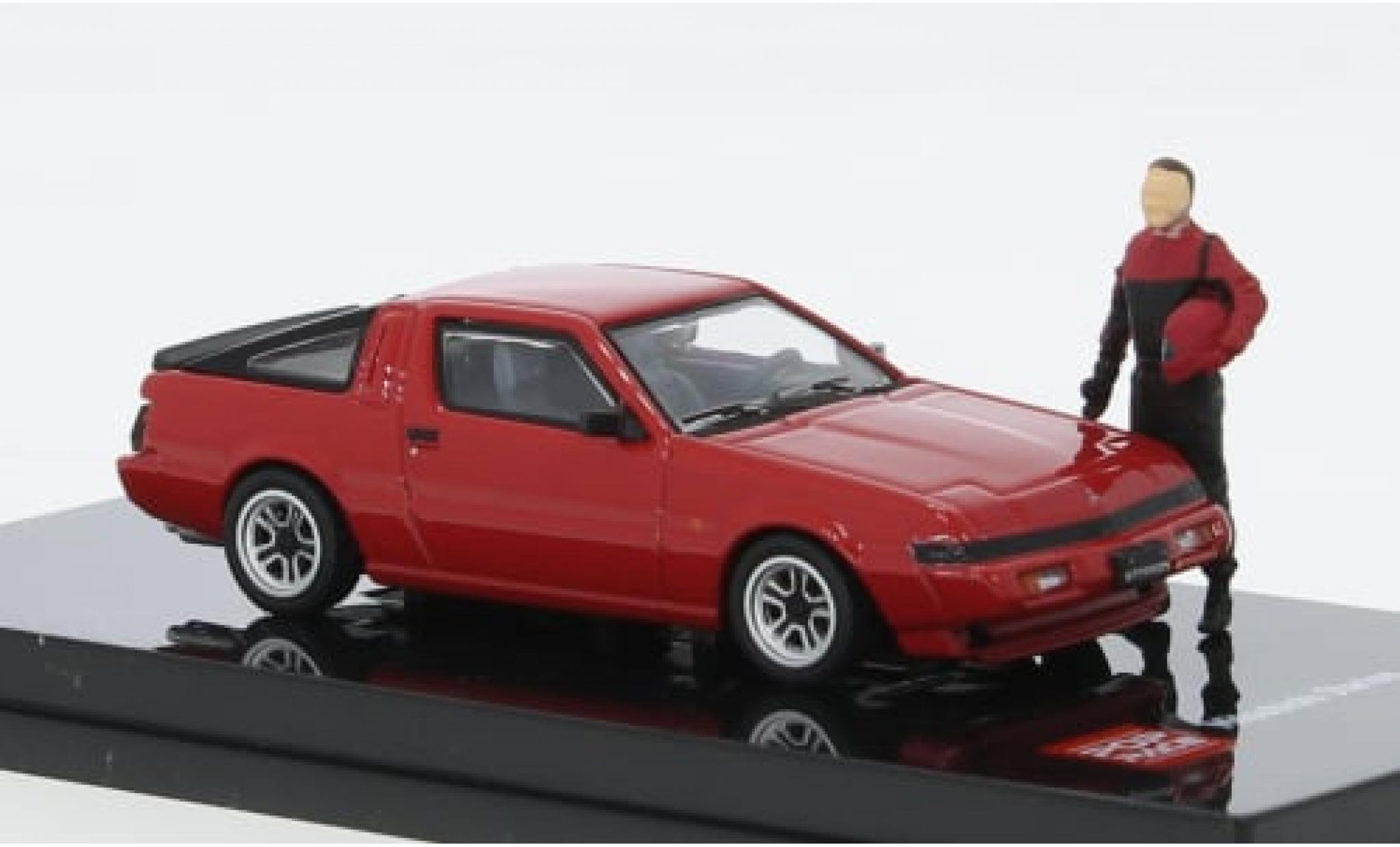 Mitsubishi Starion 1/64 Pop Race rood 1:64 modelauto