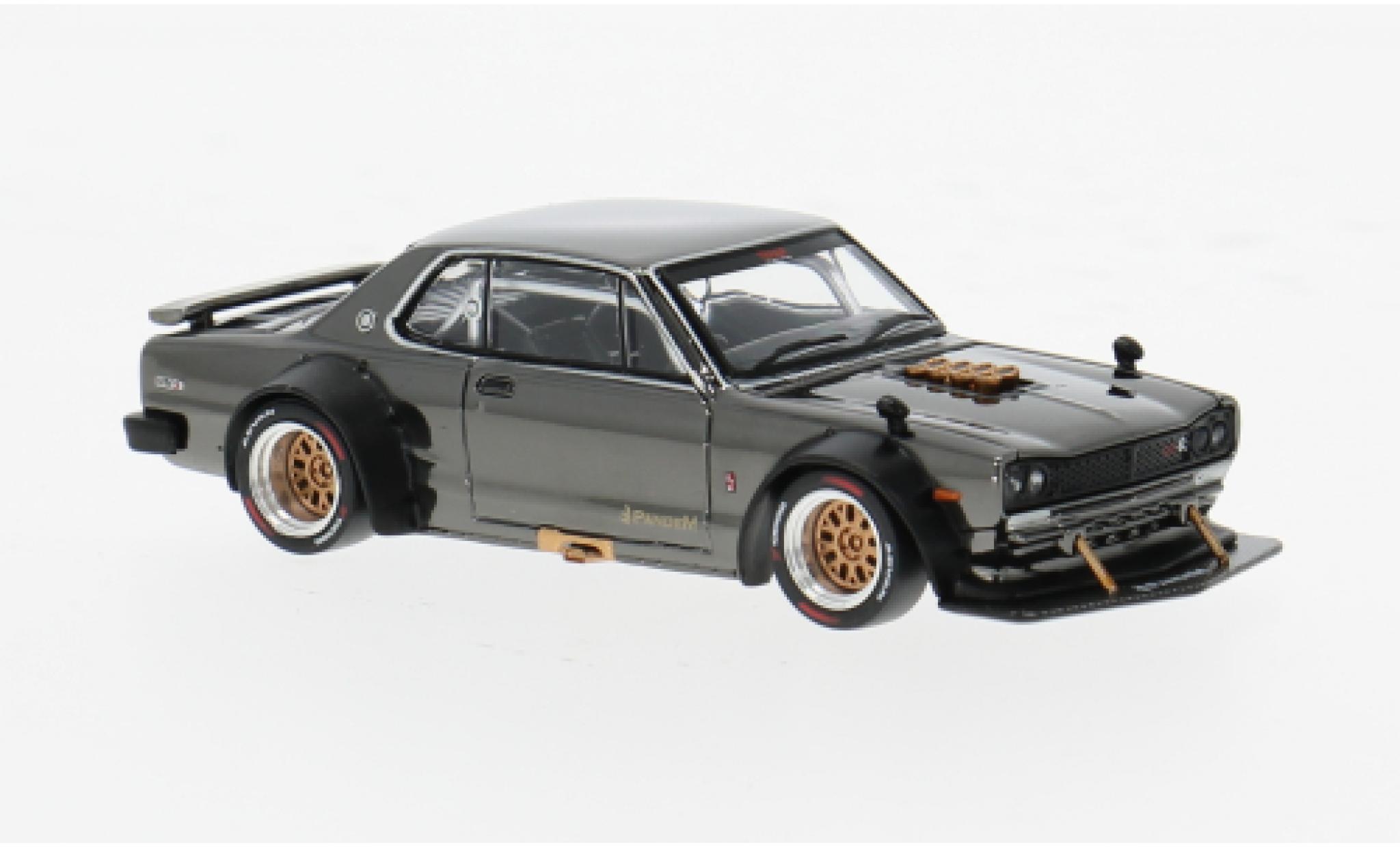 Nissan Skyline 1/64 Pop Race GT-R V8 Drift chrom 1:64 modelauto