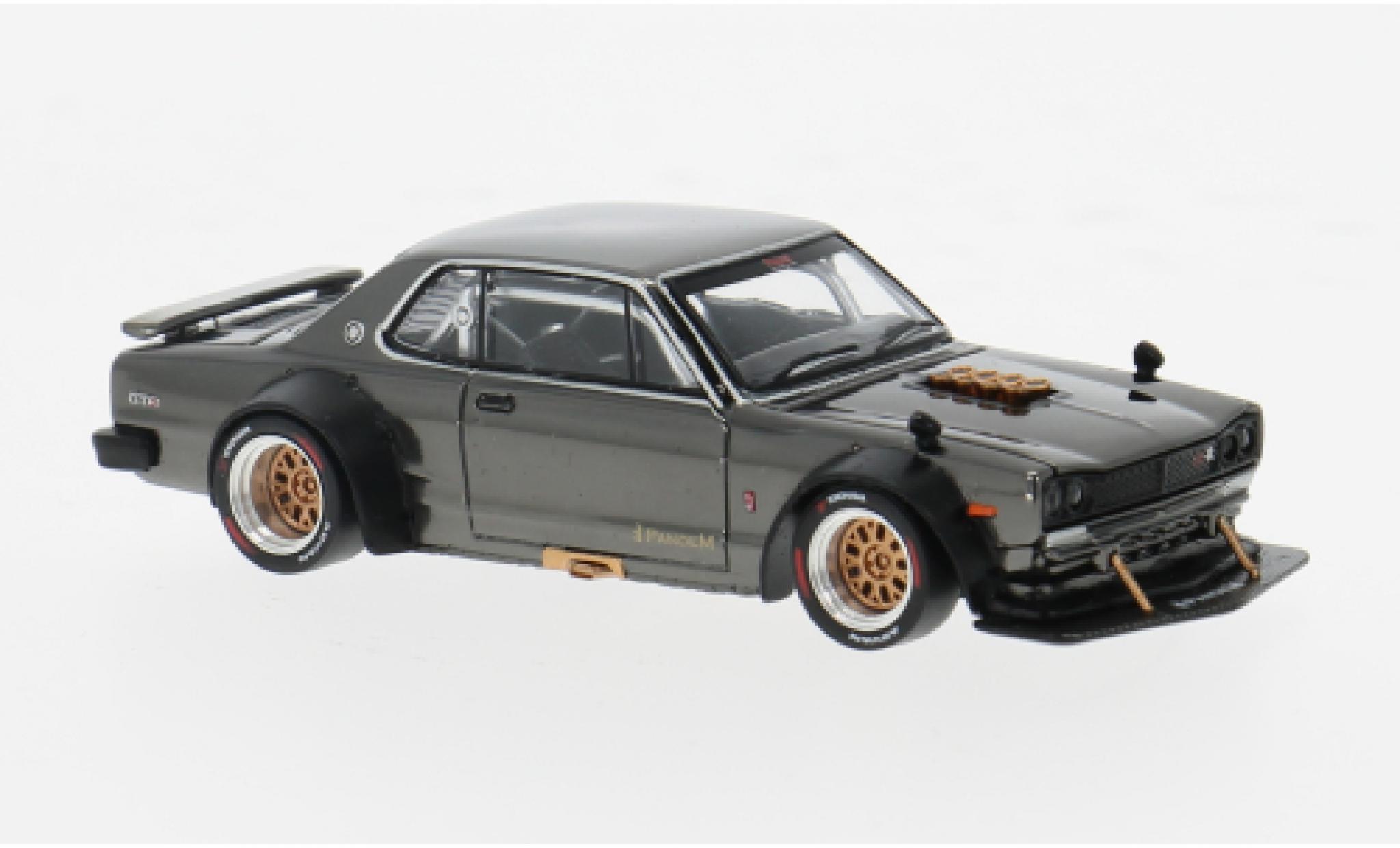 Nissan Skyline 1/64 Pop Race GT-R V8 Drift (Hakosuka) bruin 1:64 modelauto
