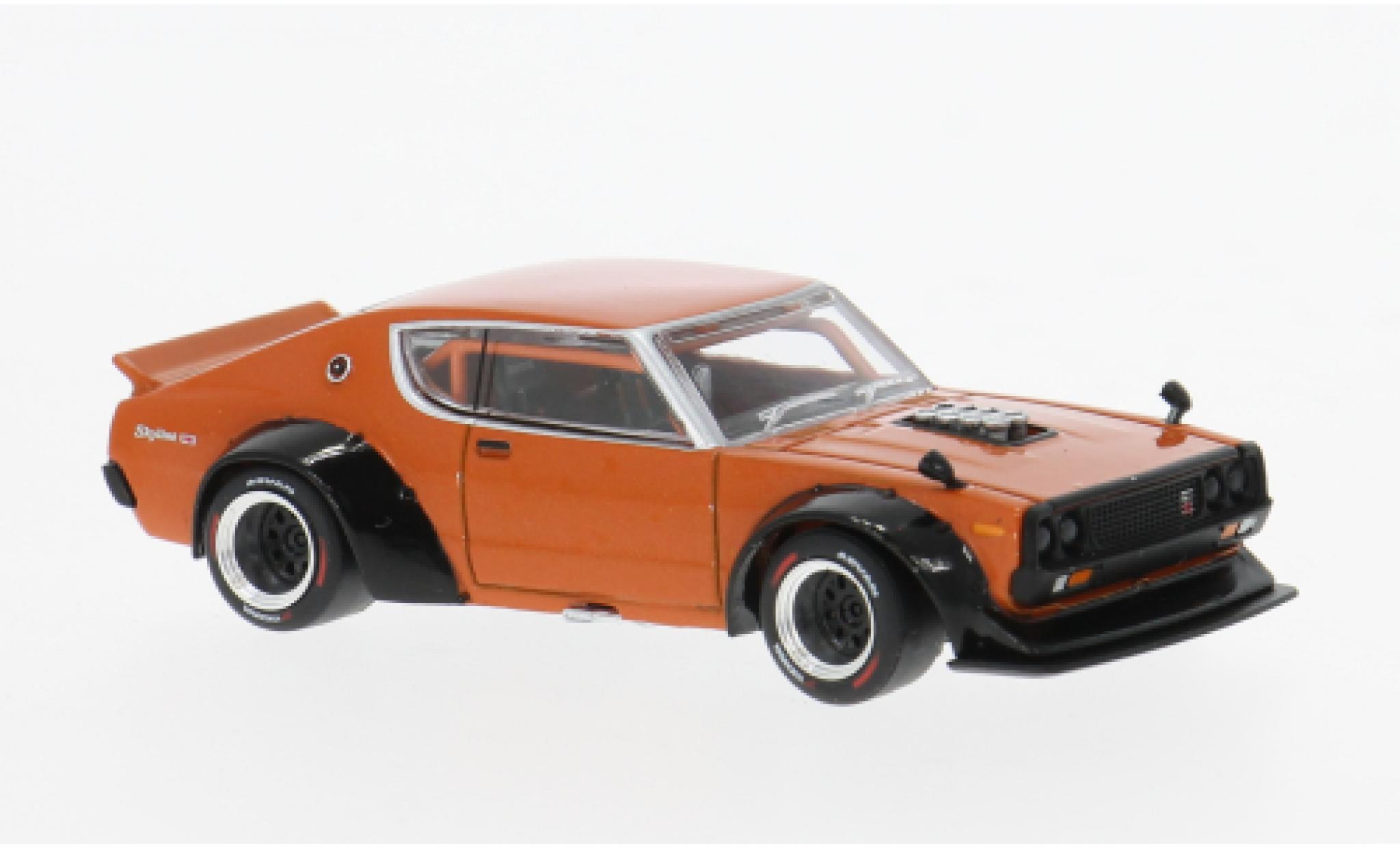 Nissan Skyline 1/64 Pop Race GT-R V8 Drift oranje 1:64 modelauto