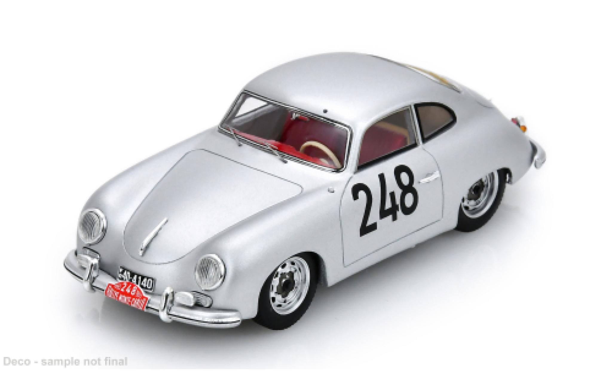 Porsche 356 1/43 Spark 1500 Rally Monte Carlo 1955 #248 M.Nathan/H.Schaas 1:43 modelauto