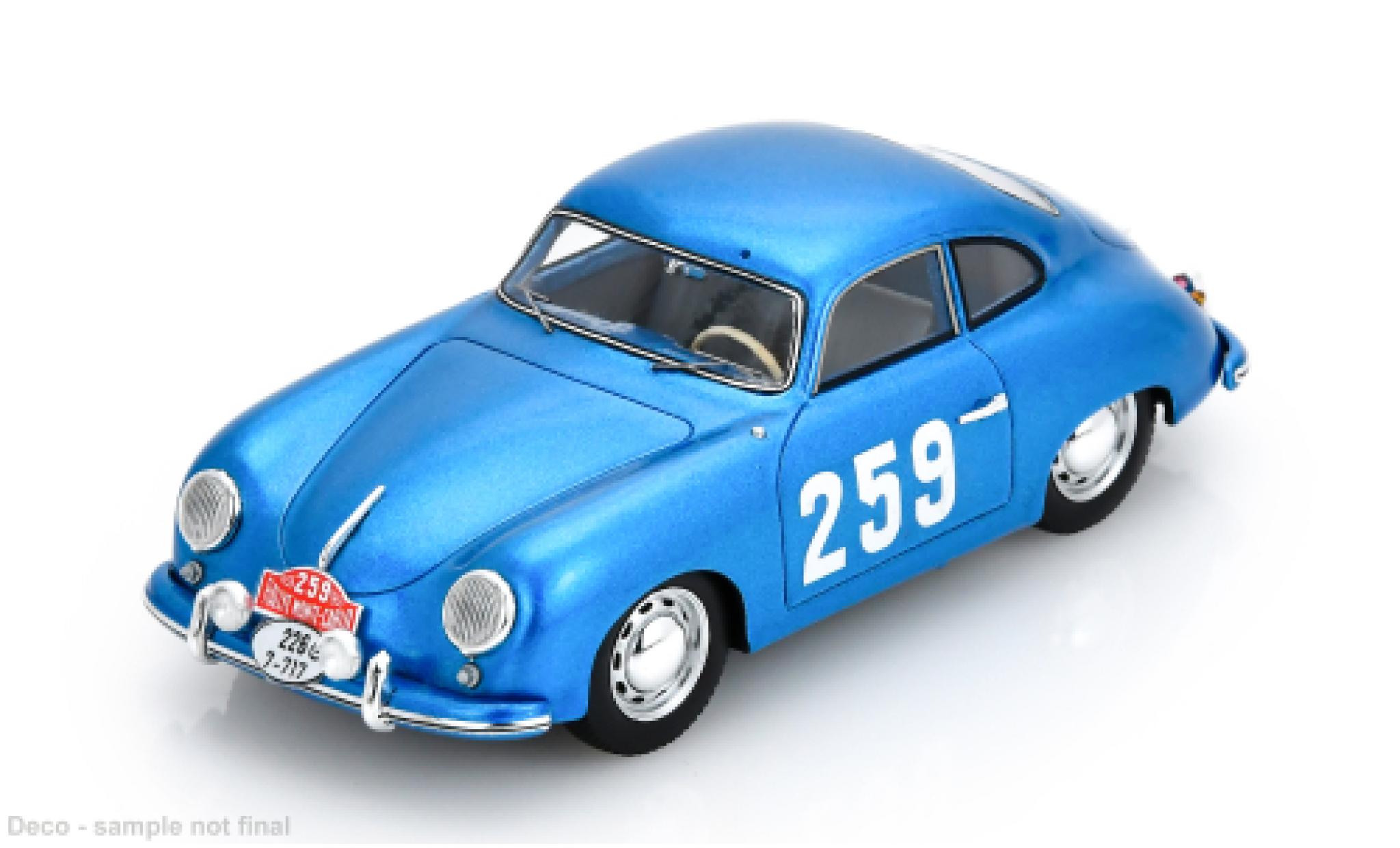 Porsche 356 1/43 Spark 1500 Rally Monte Carlo 1955 #259 C.Cooper/J.Fischel 1:43 modelauto