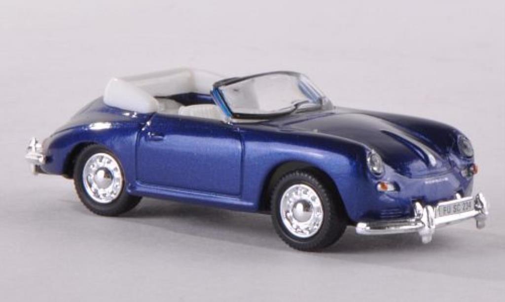 Porsche 356 A 1/87 Schuco A Cabrio blauw modelauto