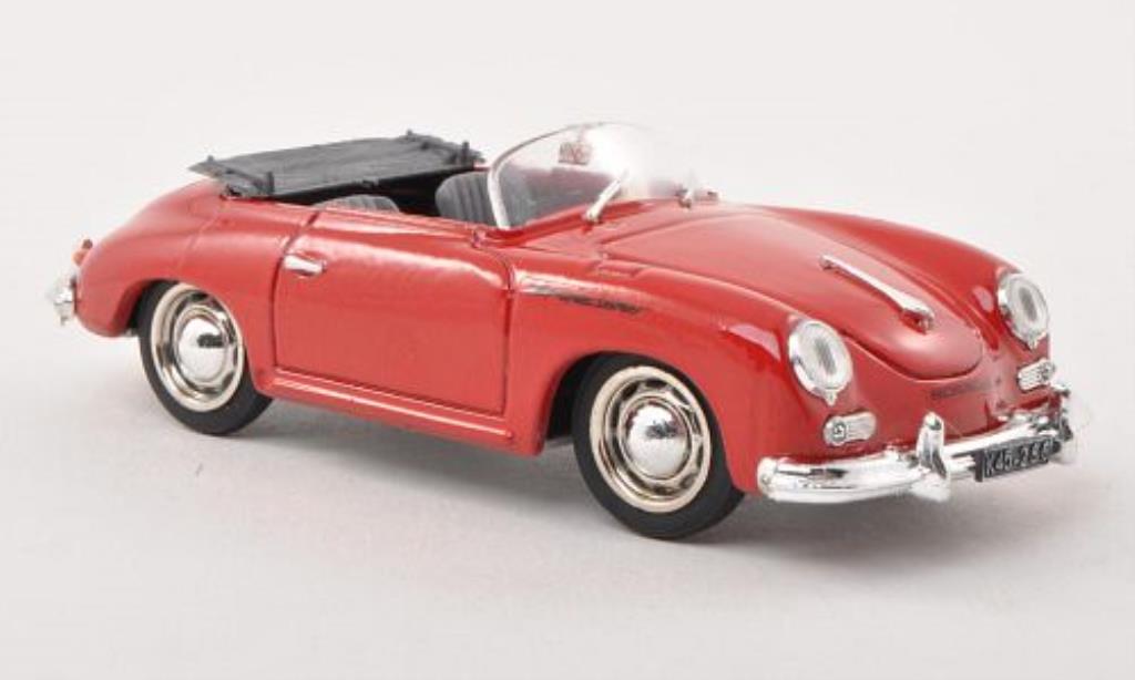 Porsche 356 1/43 Brumm Speedster rood 1952 modelauto