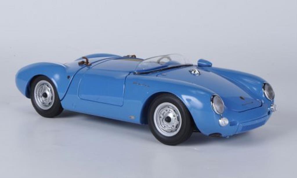 Porsche 550 1/18 Schuco A Spyder blauw modelauto