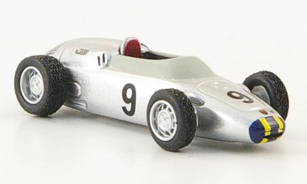 Porsche 718 1/87 Bub Formel 2 No.9 J.Bonnier grijs modelauto