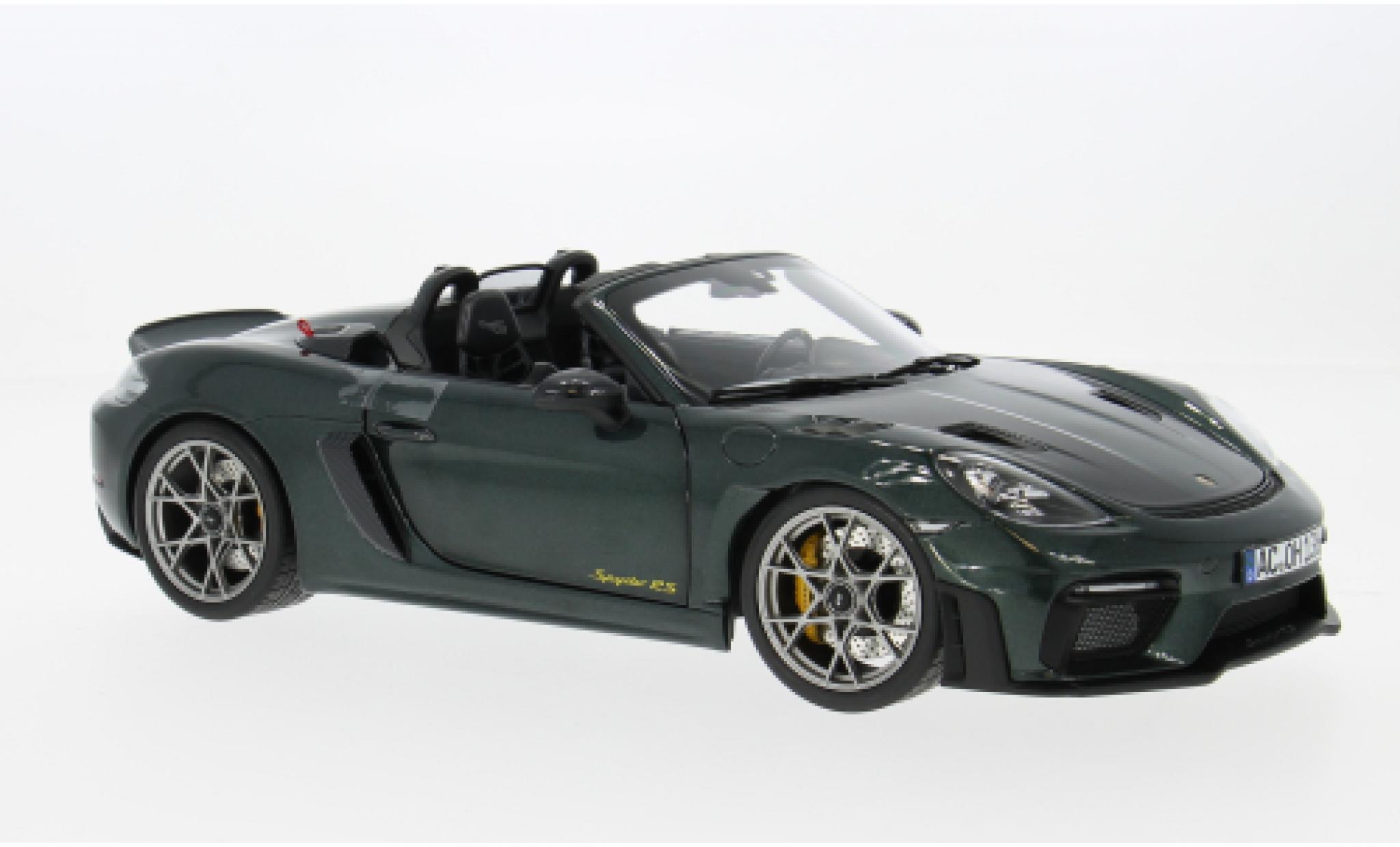 Porsche 718 1/18 Norev Spyder RS W groen 2023 1:18 modelauto