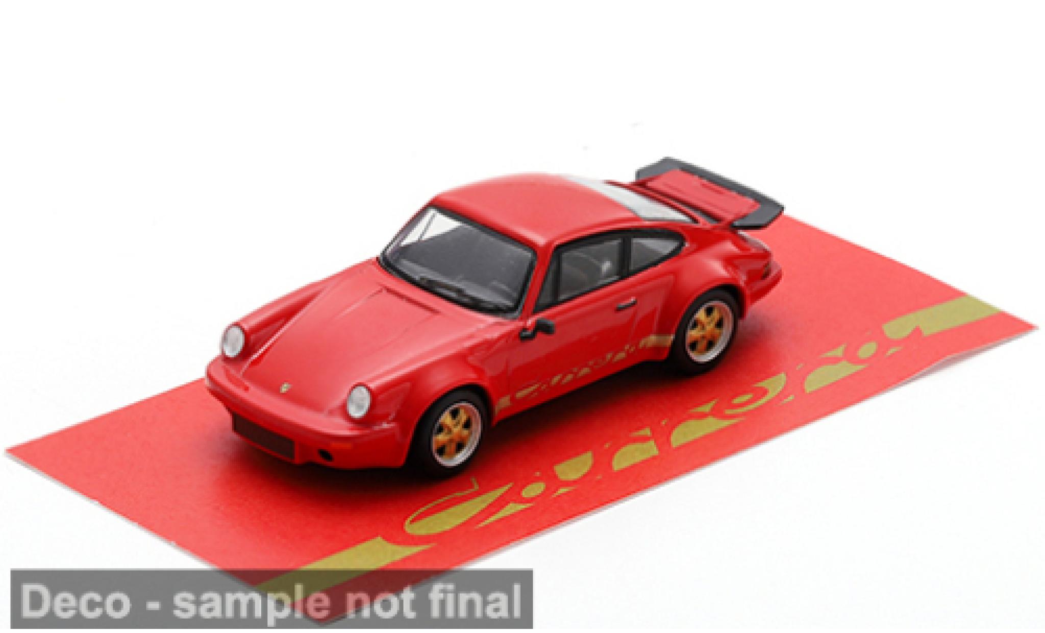 Porsche 930 1/64 Spark 911 3.0 RS rood/zwart 1974 1:64 modelauto