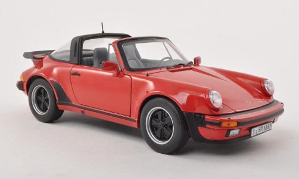 Porsche 930 Turbo 1/18 Norev 3.3 Turbo Targa rood 1987 modelauto