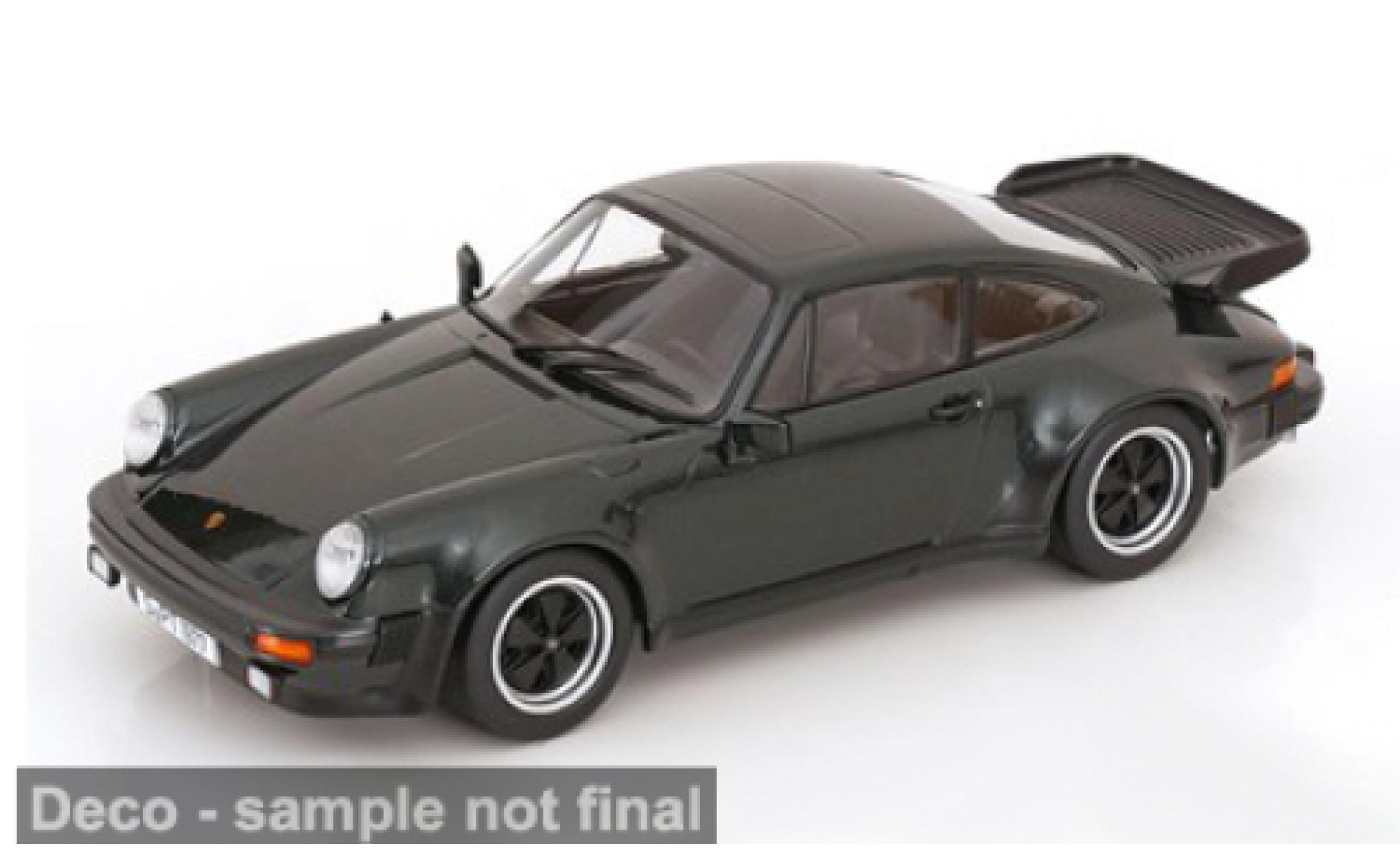 Porsche 930 Turbo 1/18 KK Scale 911  3.3 groen 1977 1:18 modelauto