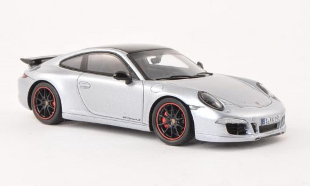 Porsche 991 S 1/43 Spark Carrera S Exclusive grijs modelauto