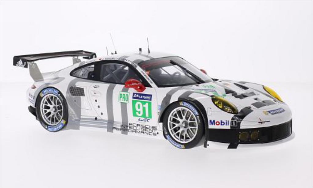 Porsche 991 R 1/18 Spark R No.91 Team Manthey 24h Le Mans 2014 /N.Tandy modelauto