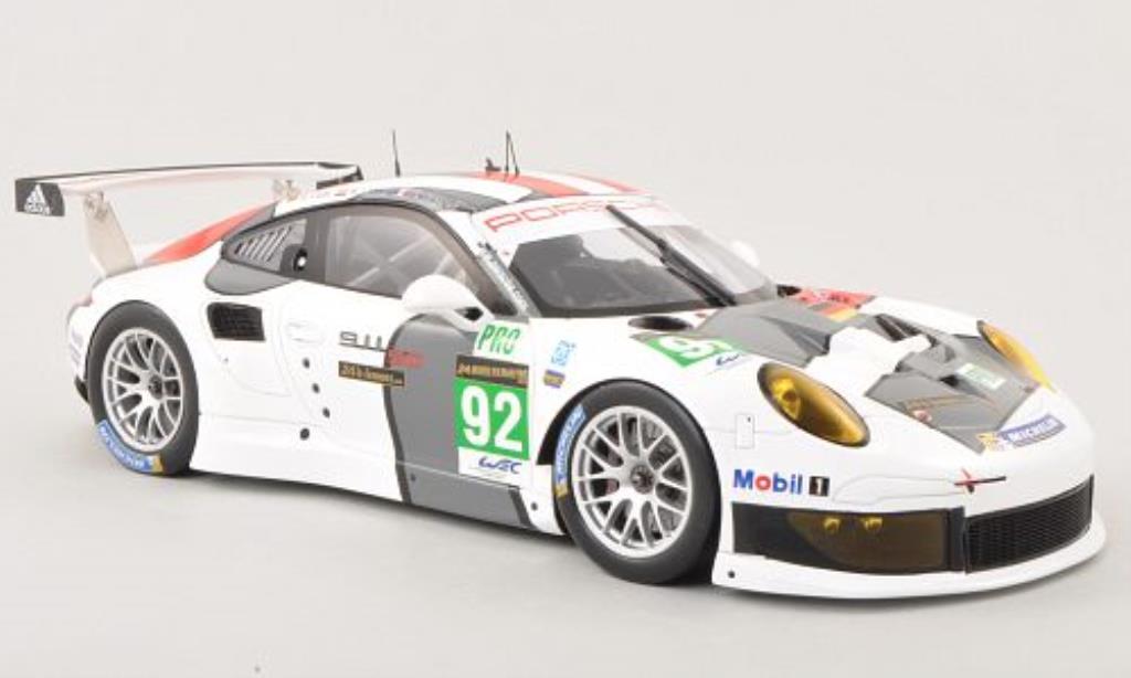 Porsche 991 R 1/18 Spark R No.92 AG Team Manthey 24h Le Mans 2013 /R.Lietz modelauto