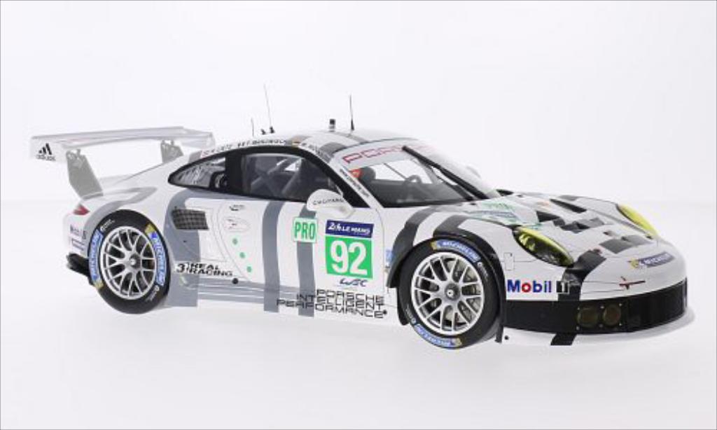 Porsche 991 R 1/18 Spark R No.92 Team Manthey Le Mans 2014 modelauto