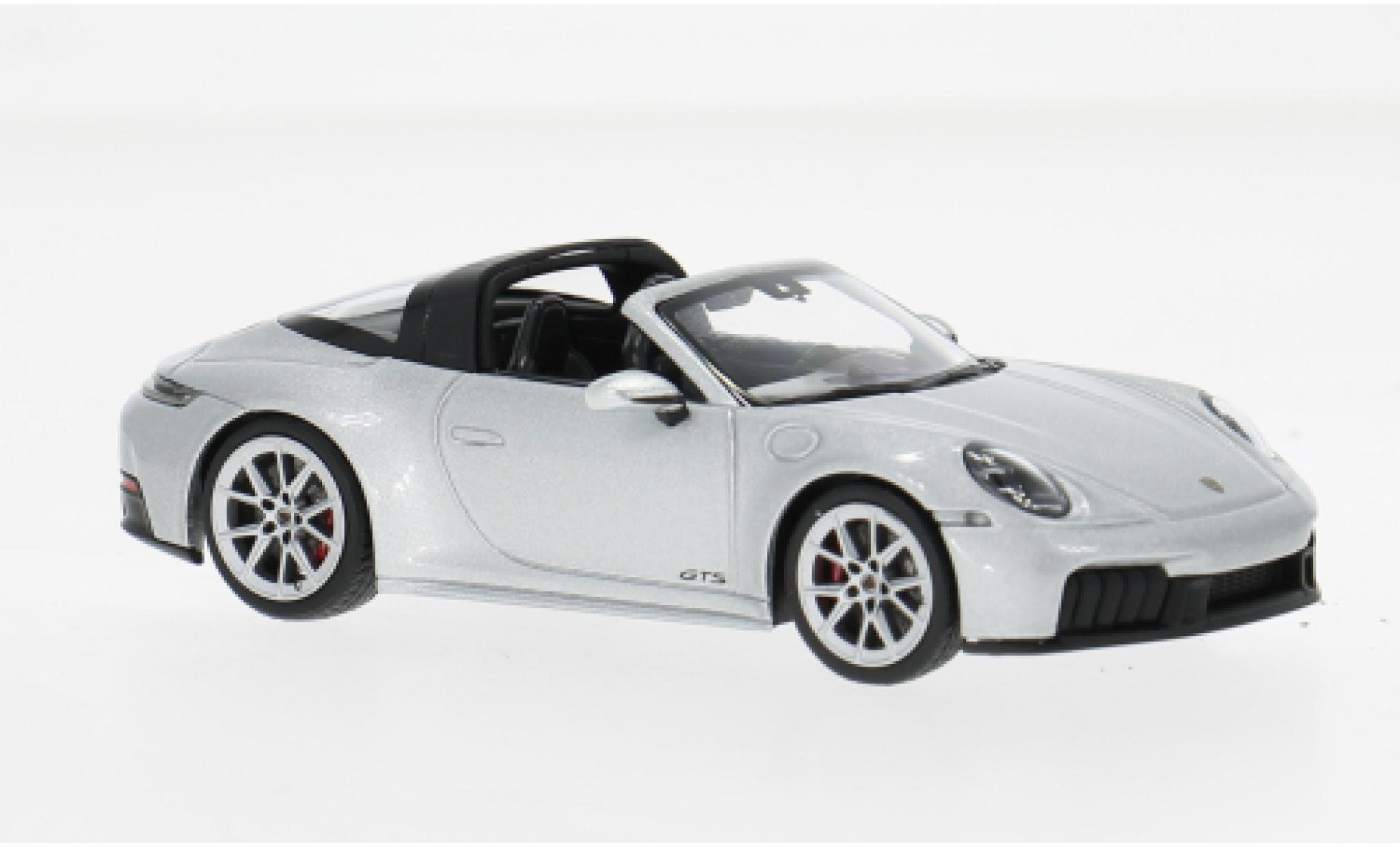 Porsche 991 Targa 1/43 Minichamps 911  4 GTS grijs 2024 1:43 modelauto