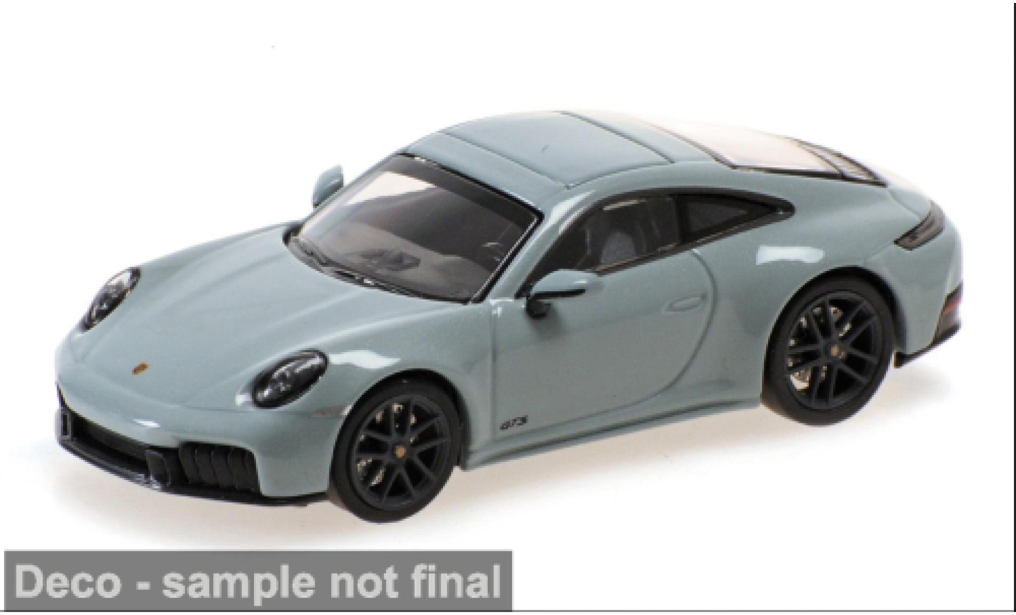 Porsche 992 GTS 1/64 Minichamps 911 (.2) Carrera groen 2025 1:64 modelauto
