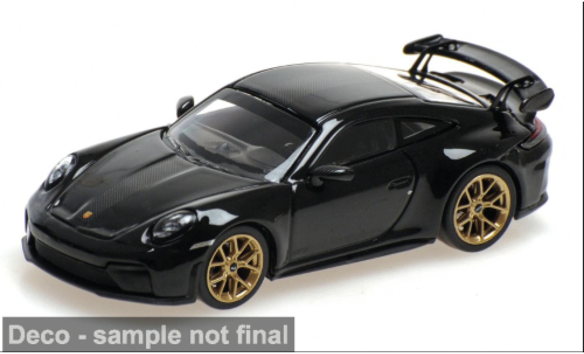 Porsche 992 GT3 1/64 Minichamps 911 (.2) zwart 2025 1:64 modelauto