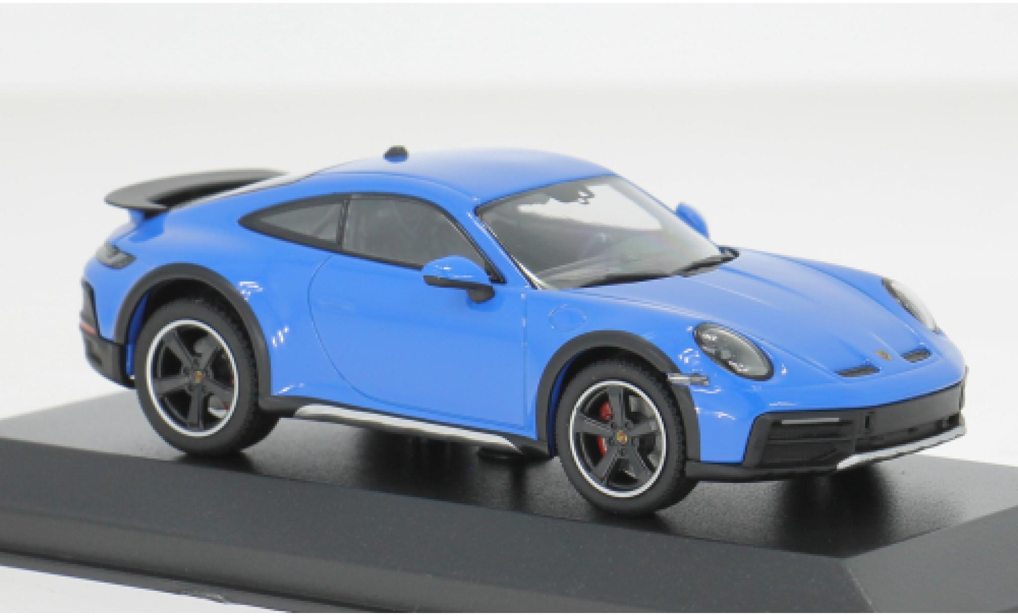 Porsche 992 1/43 Minichamps 911  Dakar blauw 2022 1:43 modelauto