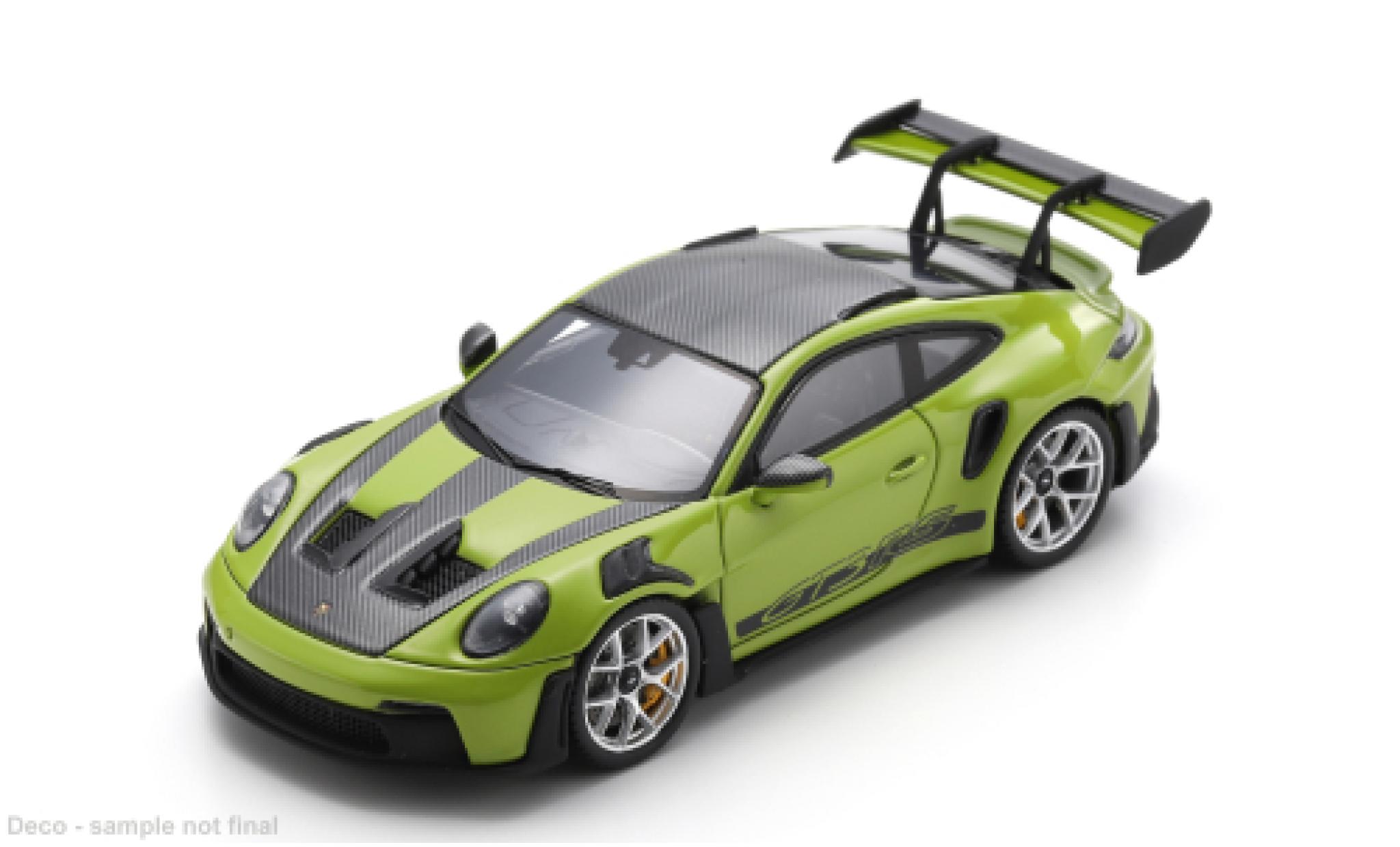 Porsche 992 GT3 R 1/43 Spark 911  S groen/zwart 2023 1:43 modelauto