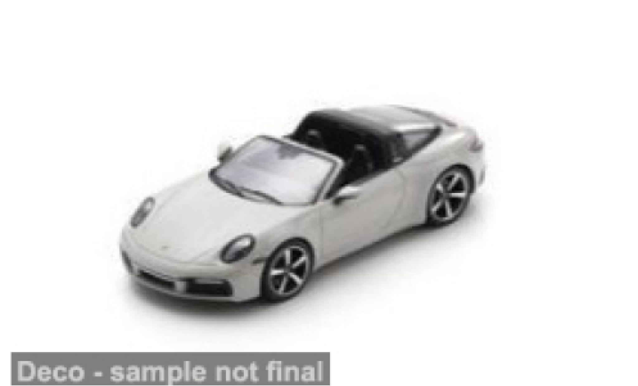 Porsche 992 Targa 1/43 Spark 911  4S grijs 1:43 modelauto