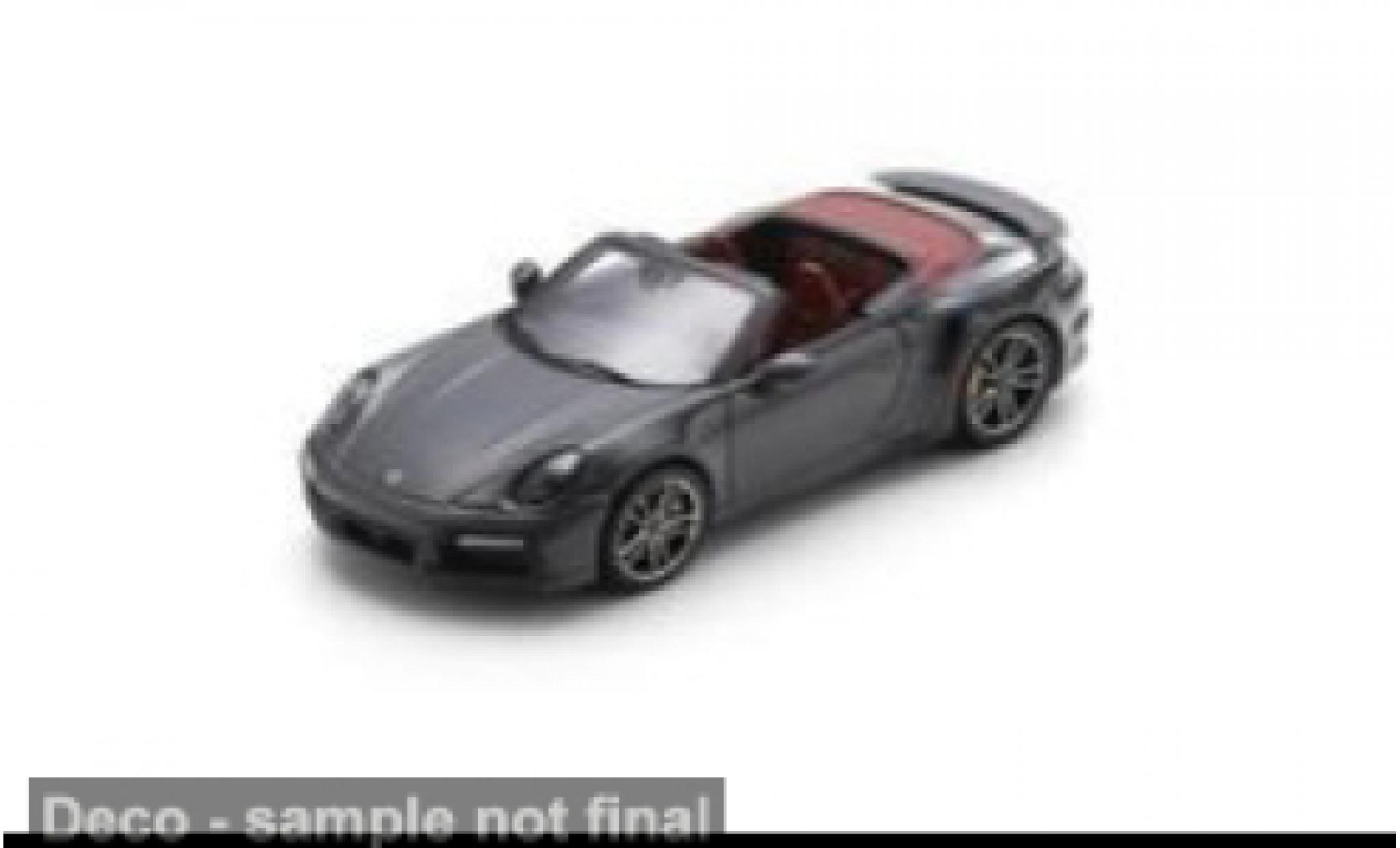 Porsche 992 Turbo s 1/43 Spark 911  Turbo S Cabriolet anthrazit 1:43 modelauto