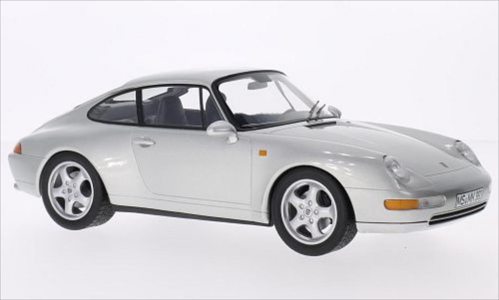 Porsche 993 Carrera 1/18 Norev Carrera grijs 1 modelauto