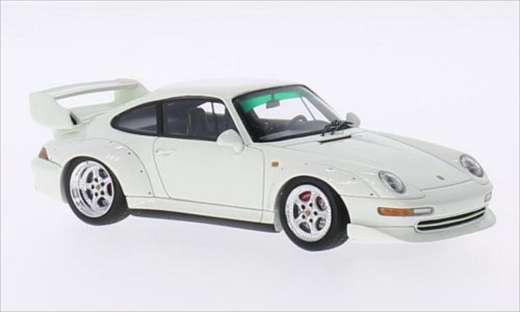 Porsche 993 1/43 Spark GT wit 1995 modelauto