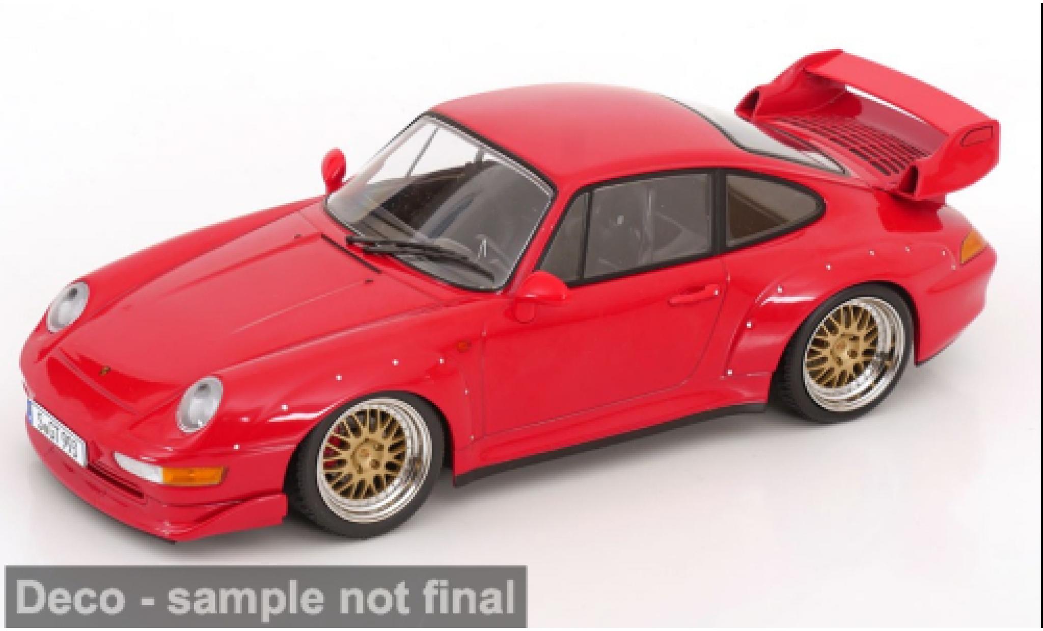 Porsche 993 GT2 1/18 KK Scale 911  - BBS rims rood 1996 1:18 modelauto