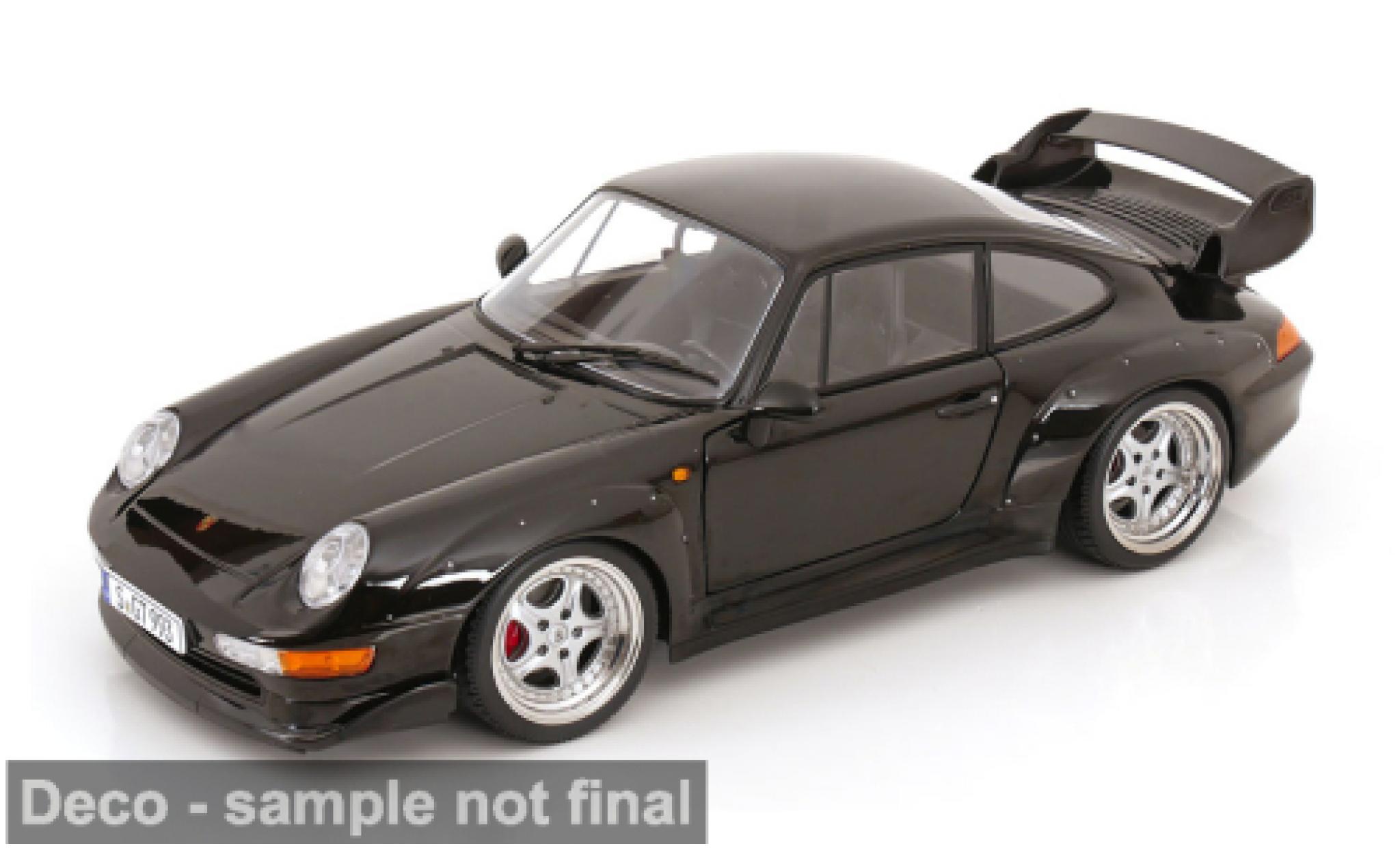 Porsche 993 GT2 1/12 KK Scale 911  zwart 1996 1:12 modelauto