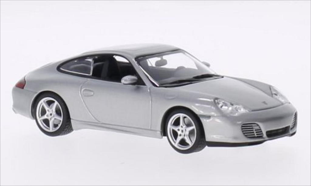 Porsche 996 Carrera 1/43 Minichamps Carrera 40 Jahre 911 grijs 2003 modelauto