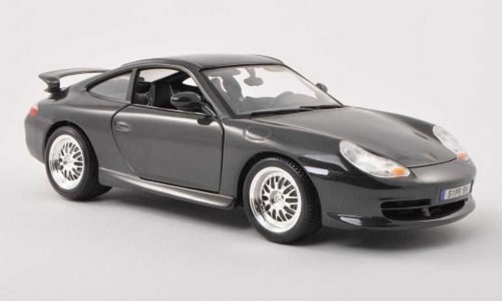 Porsche 996 GT3 1/18 Burago GT3 grijs 1997 modelauto
