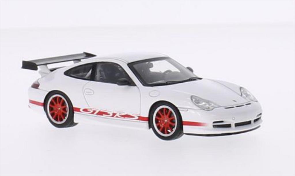 Porsche 996 GT3 1/43 Spark GT3 wit/rood modelauto