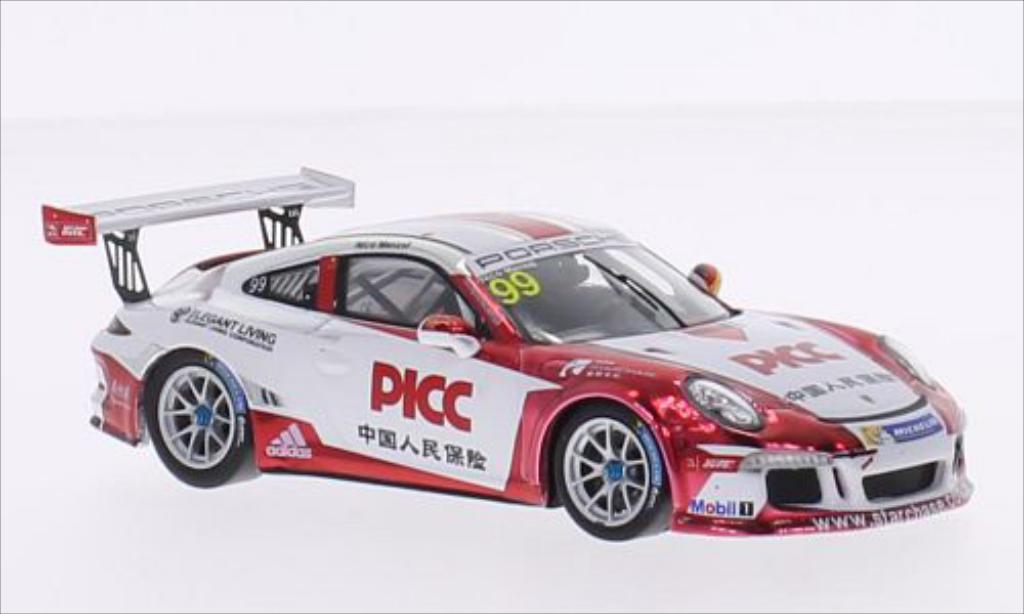 Porsche 997 GT3 CUP 1/43 Spark GT3 Cup No.99 Team Starchase PICC Carrera Cup Asia 2015 modelauto