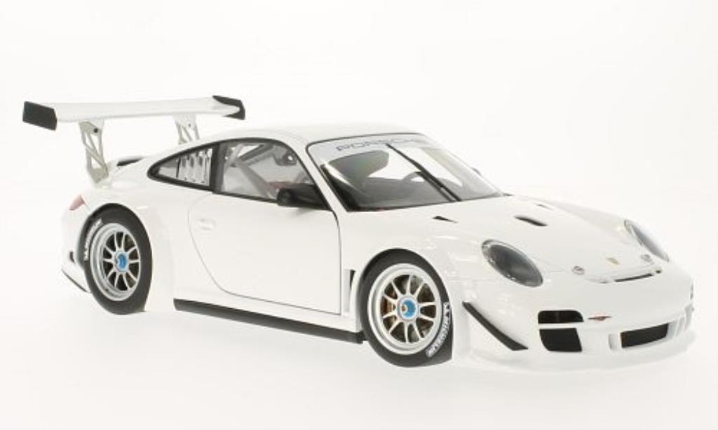 Porsche 997 GT3 1/18 Autoart GT3 R Plain Body Version wit 2010 modelauto